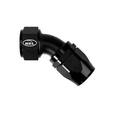 HEL AN20 45 Degree Rubber Hose Fitting for Braided AN Rubber Lines