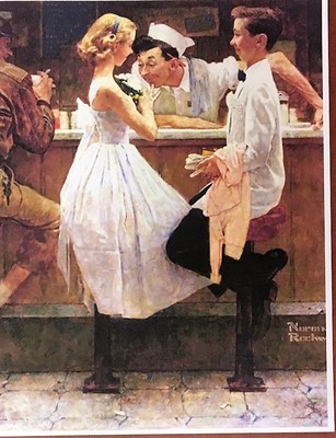 絵画 Norman Rockwell Birthday Amazon.com: ART.COM Wall Art Prints Happy Birthday, Miss
