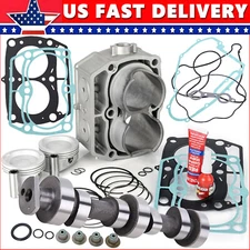 For Polaris Ranger XP 800 RZR Cylinder Piston Gasket Top End Set w/Camshaft USA