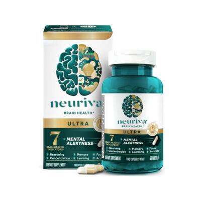 Neuriva Ultra Brain Health Mental Alertness Memory Focus 60 Capsules 