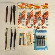 Vintage Lot Mechanical Pencils & Lead Refills