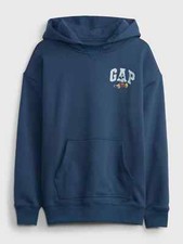 NWT GAP x Disney Teen Graphic Mickey Mouse Pullover Hoodie Sweatshirt Blue 18 20