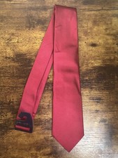 Brooks Brothers Solid Dark Red Tie 100 Silk Men's Necktie 59"
