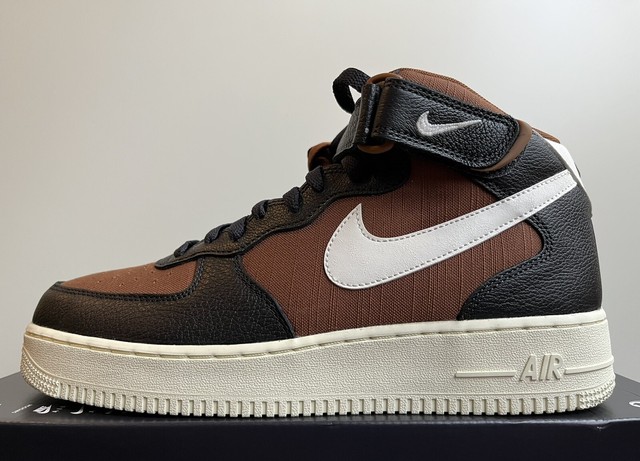 Size 10.5 - Nike Air Force 1 Mid '07 LX Off Noir Pecan 2022 for sale online | eBay