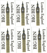 Frances Meyer LONDON England Big Ben Travel Scrapbook Stickers 6 Sheets!