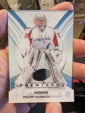 13-14 Upper Deck Ice Philipp Grubauer Premieres Rookie 440/499 Capitals Kraken