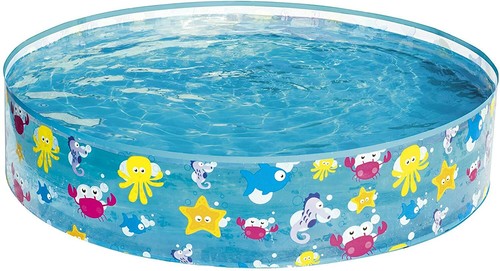 Bestway Inflatable Fill-N-Fun Kids Paddling Swimming Pool Water Fun Blue,48"x10" - Picture 2 of 3