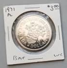 Canada One Dollar Coin Centennial British Columbia 1871-1971