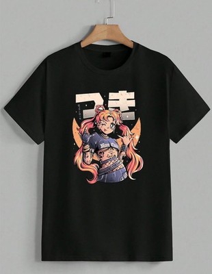 Punk Rock Usagi Sailor Moon Anime Manga Graphic Shirt Moon Child T-Shirt Unisex