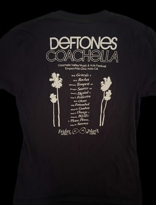 Deftones Coachella 2024 Shirt Size Xl Black Concert Tour Band Merch Tee