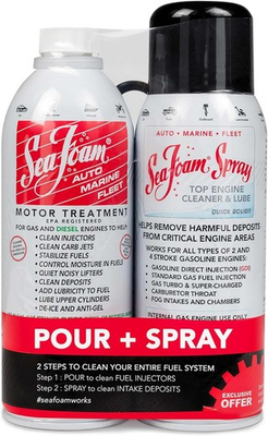 #ad Seafoam Combo Pack Pour Plus Spray Of Motor Treatment 16 Ounce $27.85