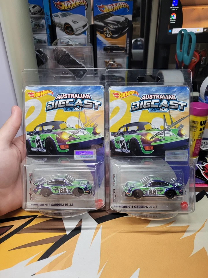 Hotwheels Australian Diecast Expo 2025 Signed Porsche Lot With Dinner Car! - image 2 of 4