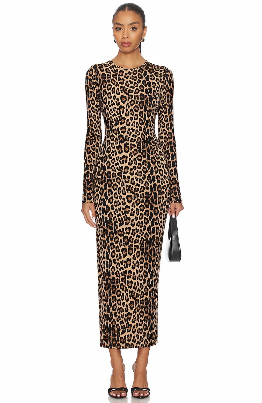 Good American Leopard Print Dress Women Animal Print Bodycon Club Cocktail Dress
