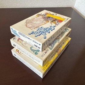 Complete Japanese Final Fantasy I II III 1 2 3 Nintendo Famicom NES NTSC-J Mint