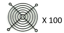 80mm Wire Metal Computer Case Fan Grill / Finger Guard - Black Lot of 100