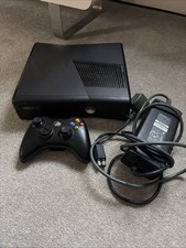 Microsoft Xbox 360S Slim Matte Black Console with Controller 4GB RAM, 250GB HDD