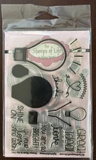 Stamps of Life Lightbulb Stamp & Die Set LIGHTBULB2STAMP~ Thanks, Shine On, Love