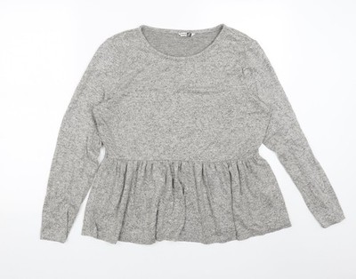 Grauer Damenpullover UK-Größe 12 von Pep&co