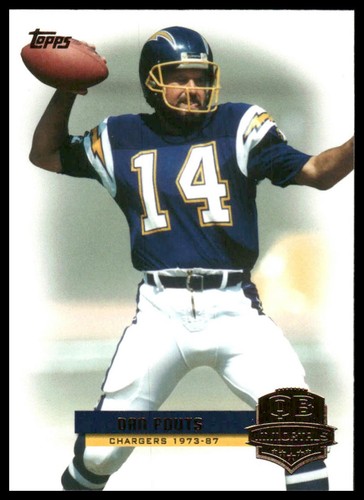 Dan Fouts #QI-DF 2012 Topps QB Immortals card