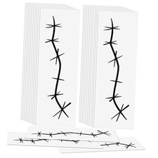 Sheets Halloween Temporary Stitches Tattoos Fake Scars Sheets 20