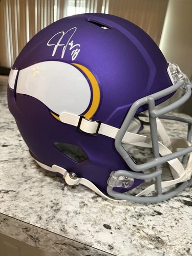 Justin Jefferson Autographed Helmet