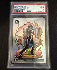 2024 Panini Donruss Downtown Michael Penix Jr. #14 Rookie PSA 9 Falcons