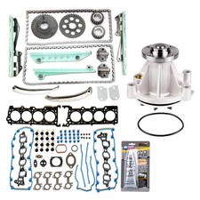 Head Gasket Set Timing Chain Kit Water Pump For 1999 Ford Mustang GT 4.6L