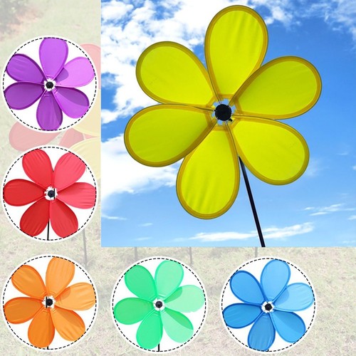 10 Moulins à Vent Colorés Pour Jardin – 21 Cm – Ventouses – Décoration Extérieure Rouge Et Blanc – Plastique Résistant