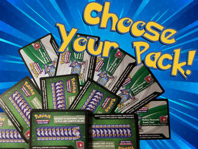  INSTANT MESSAGE DELIVERY   / CHOOSE YOUR PACK / Pokémon TCG Online Codes