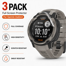 Garmin Instinct All Models Screen Protector Hydrogel HD Clear Self Healing