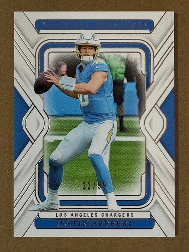 Justin Herbert 2024 National Treasures #55 Base Card /99 Los Angeles Chargers
