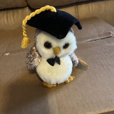 Ty Beanie Baby “Smarter” The Graduation Owl Plush 6” With Tag Class Of 2002