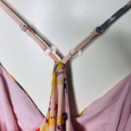 W118 BY WALTER BAKER Giavanna Dress Pink Floral Maxi Long Spaghetti Strap Small - Picture 7 of 8