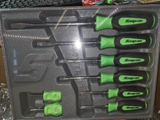 Snap On 8 Pc Soft Grip Combination Screwdriver Set Green Sgdx80bg Snap On 8 Pc Soft Grip Combination Screwdriver Set Green Sgdx80bg