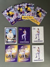 Chase Shores LSU Tigers Superstar ONIT ATHLETE  X10 Card Lot Include Inserts