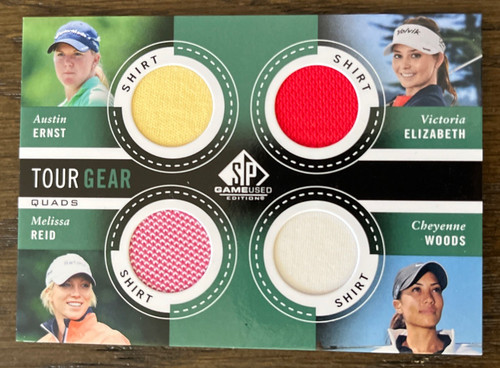 2013 SP Game Used Tour Gear Quads - Ernst/Elizabeth/Reid/Woods