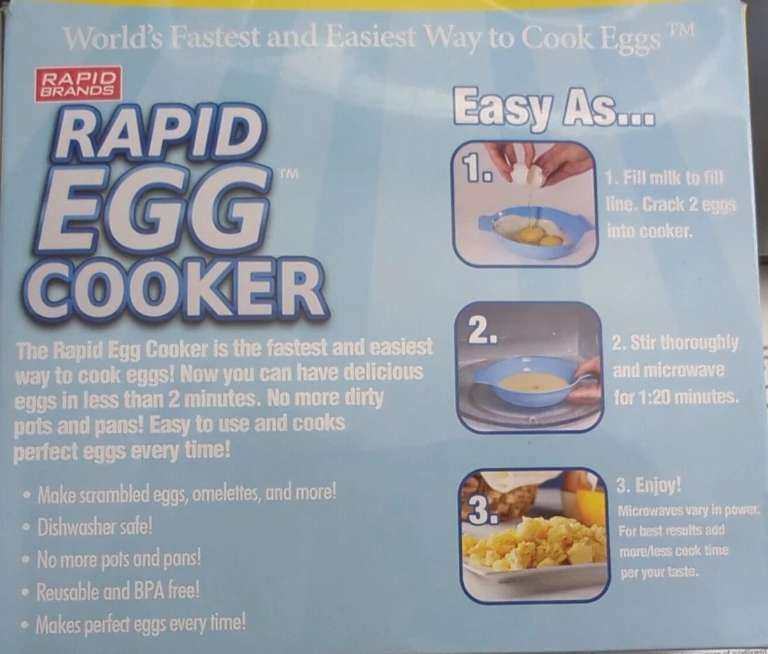 Rapid Egg Cooker | Microwave Scrambled Eggs & Omelettes in 2 Minutes BPA free