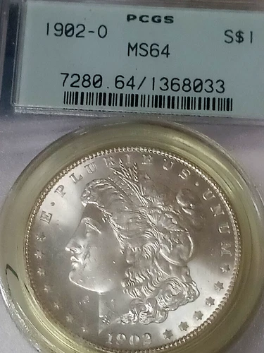 1902 O MORGAN ONE DOLLAR PCGS MS64