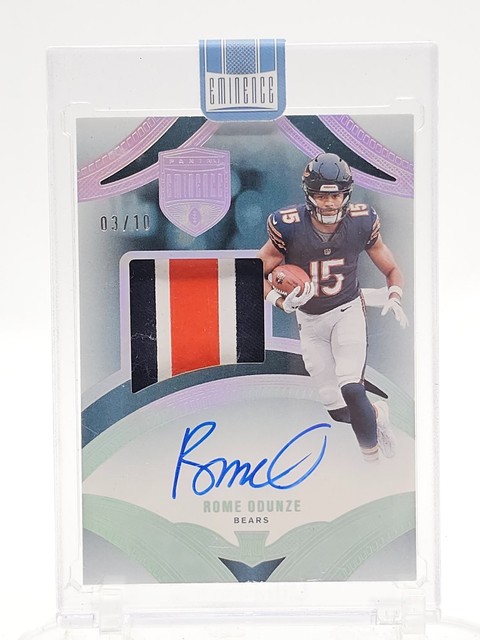 Rome Odunze 2024 Panini Eminence Rookie Patch Autographs /10 #RPA-ROE Q1492