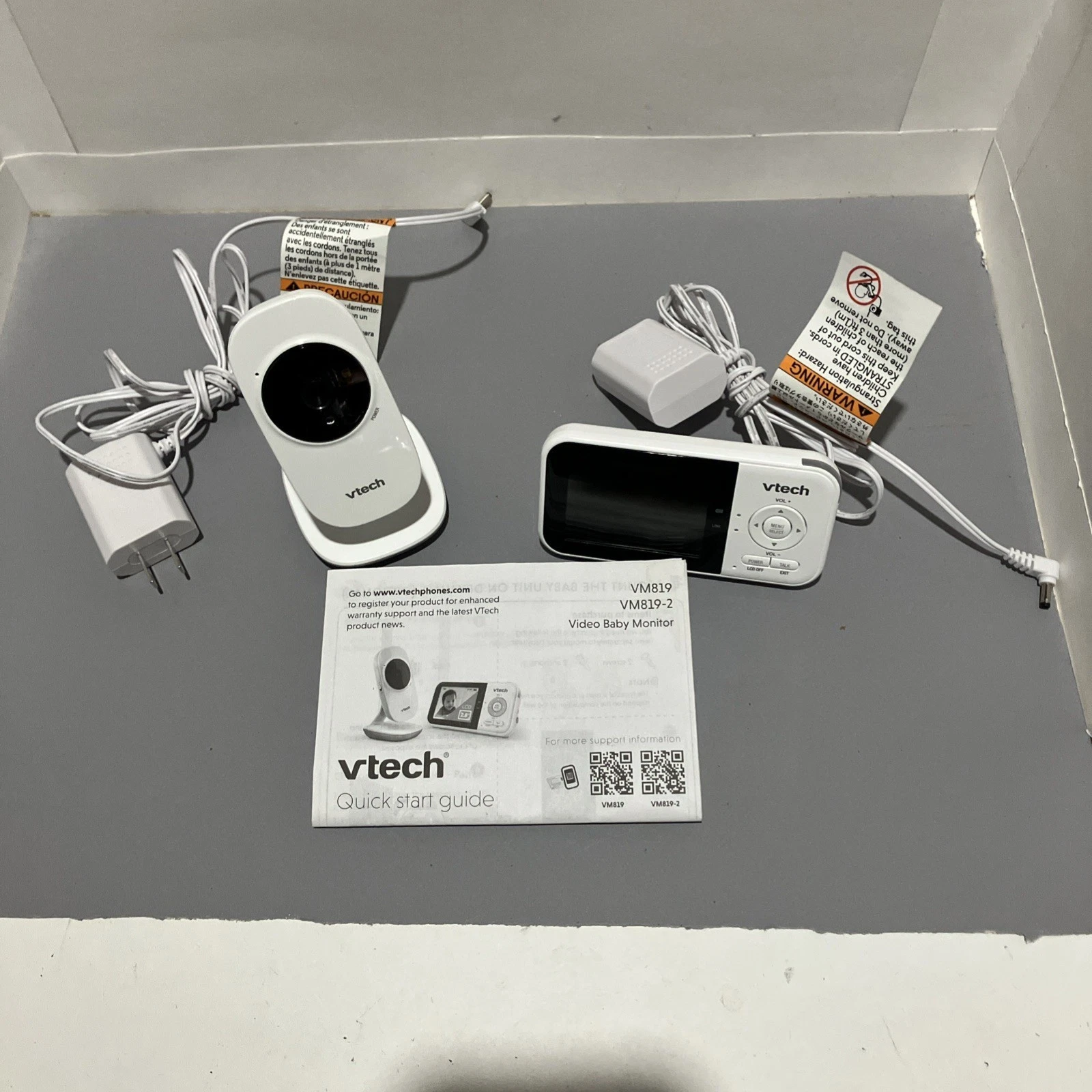 VTech VM819 Video Baby Monitor 2.8" LCD Screen Two Way Talk Private Audio NEW