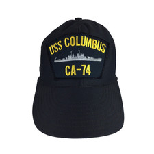 USS COLUMBUS CA-74 Hat US NAVY SHIP Veteran Baseball Cap Mesh Trucker Snapback