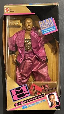 1991 MC Hammer Doll w/ Cassette Tape Vintage Mattel 12'' Inch Figure MIB