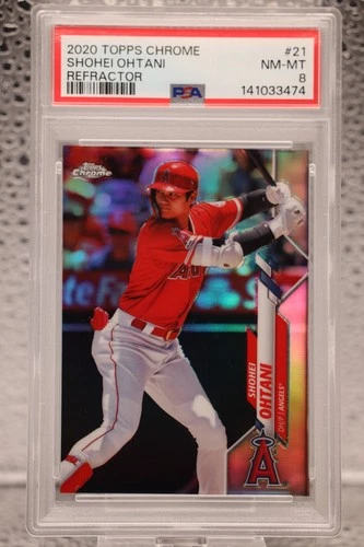 2020 Topps Chrome - Shohei Ohtani #21 Refractor PSA 8