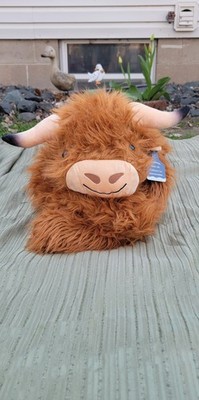 Hallie the Highland Cow Weighted Plush   Pulse of Potential Soft Comfort Animal