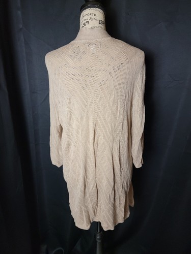 Croft & Barrow beige Damenstrickjacke Größe 2X - Bild 4 von 7