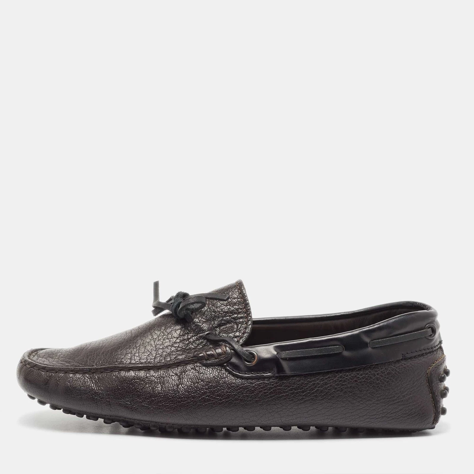 TOD’S Mocassini Tod's neri in pelle con fiocco taglia 39 5