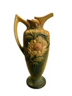 Roseville Pottery Peony Ewer ART DECO Era Handled Vase USA 9-15