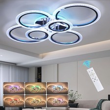 Ring LED Deckenleuchte Deckenlampe RGB Dimmbar mit Fernbedienung Wohnzimmer NEW