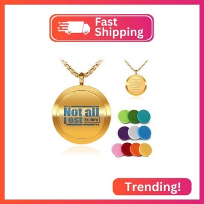 Aromatherapy Diffuser Necklace-Alphabet Essential Oil Necklace,Aromatherapy Diff