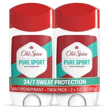 Old Spice Pure Sport Antiperspirant Deodorant 3 oz 2 Pack High Endurance